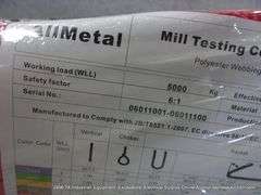 KJ ALL METAL KG44 LIFTING NYLON STRAPS - 5 TON X 6 METERS - RED (2X MONEY)