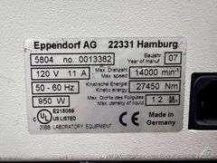 EPPENDORF 5804 CENTRIFUGE