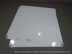 LOT: (2) WHITE PANEL STEEL ELECTRICAL BOX PANELS