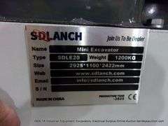 SD LANCH SDLE20 MINI EXCAVATOR - YANMAR DIESEL, ACTIVE THUMB