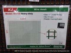 KJ ALL-METAL GREEN POWDER CRATED WIRE MESH PANELS - 5' X 5' X 6" (3X MONEY)