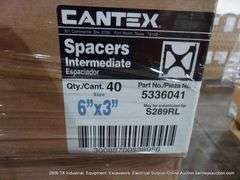 PALLET: CANTEX 5336041 6" X 3" SPACER BASES - 18 PC'S - BOXES