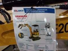 SD LANCH SDLE20 MINI EXCAVATOR - YANMAR DIESEL, ACTIVE THUMB