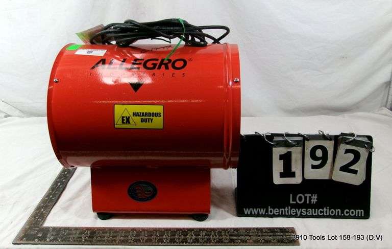 ALLEGRO 12" AXIAL METAL BLOWER DESIGNED FOR INDUSTRIAL VENTILATION