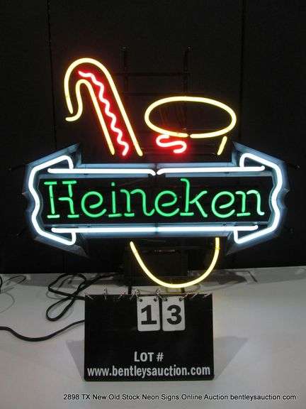 HEINEKEN SAXOPHONE, 25" X 29"