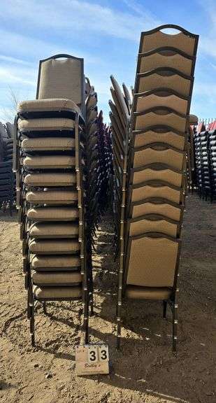 MTS COMFORT FOAM STACKABLE CHAIRS - BROWN (24X MONEY)