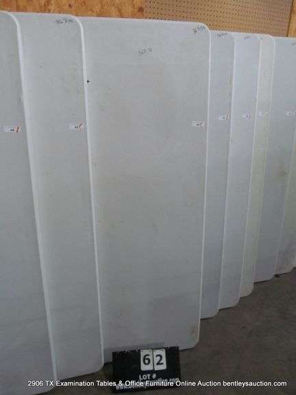 WHITE POLY FOLDING TABLE, 72" X 29-1/2"