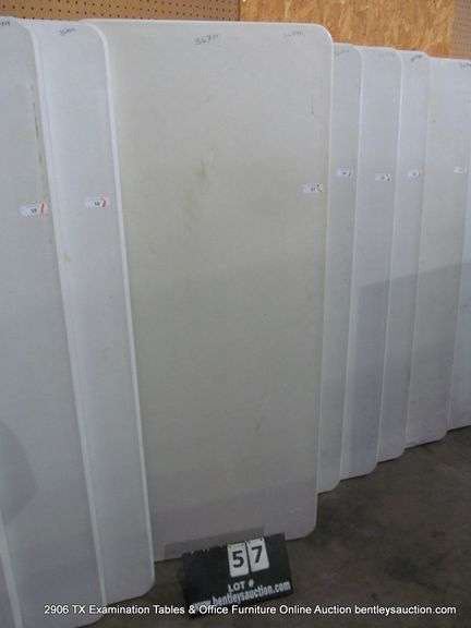 WHITE POLY FOLDING TABLE, 72" X 29-1/2"