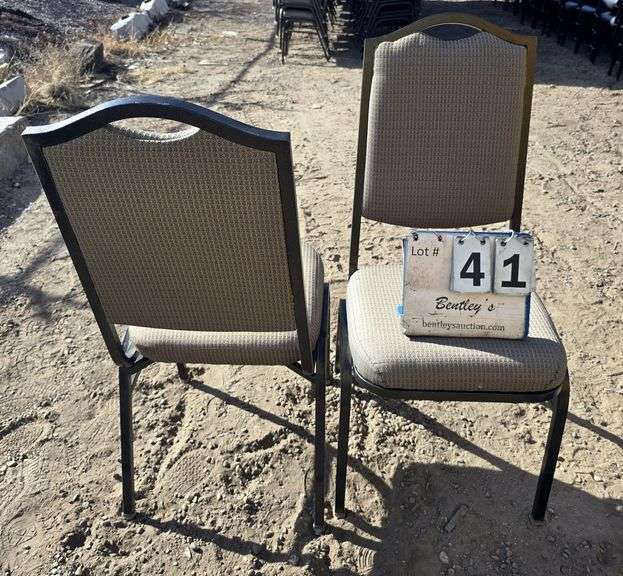 COMFORT FOAM STACKABLE CHAIRS - BROWN (24X MONEY)