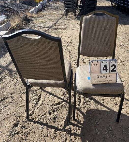 COMFORT FOAM STACKABLE CHAIRS - BROWN (24X MONEY)