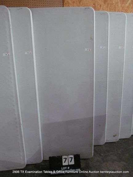 WHITE POLY FOLDING TABLE, 72" X 29-1/2"