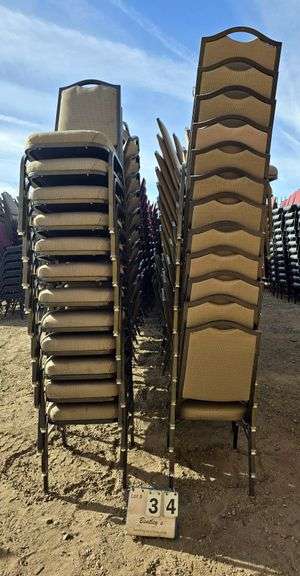 MTS COMFORT FOAM STACKABLE CHAIRS - BROWN (24X MONEY)