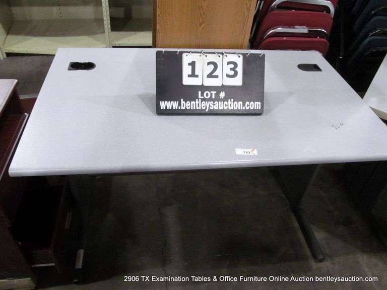 GRAY LAMINANT TABLETOP, 48" X 29-1/2" X 29-1/2"