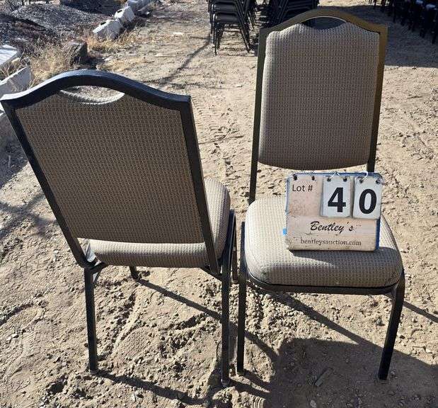 COMFORT FOAM STACKABLE CHAIRS - BROWN (24X MONEY)