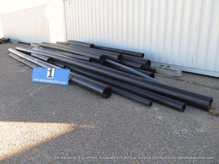 LOT: ASSORTED SIZES & LENGTH BLACK PVC PIPE - 25+ PIECES - Bentley ...