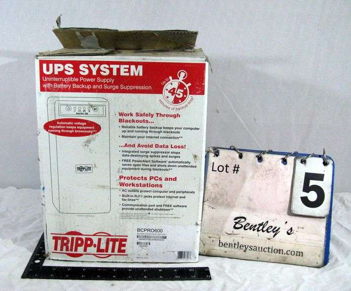 TRIPP-LITE BCPRO600 SERIES AGOM1000USBKSR6 POWER SUPPLY - CORD HAS BEEN CUT OFF