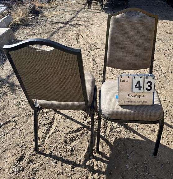 COMFORT FOAM STACKABLE CHAIRS - BROWN (24X MONEY)