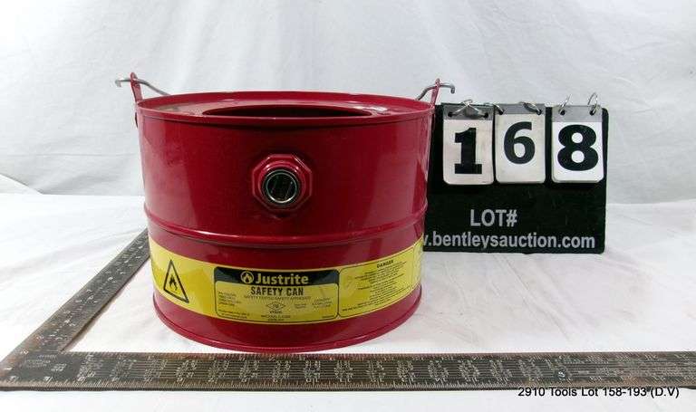 JUSTRITE 5-GALLON STEEL DRAIN CAN