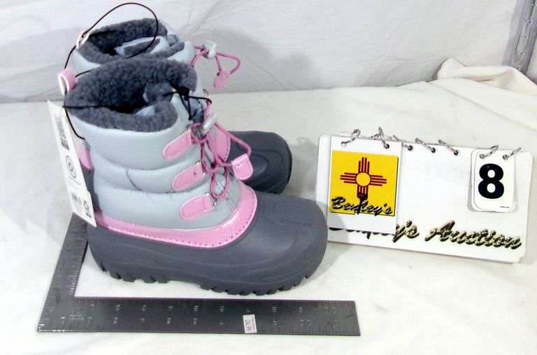YOUTH SNOW BOOTS, GIRLS SIZE 4