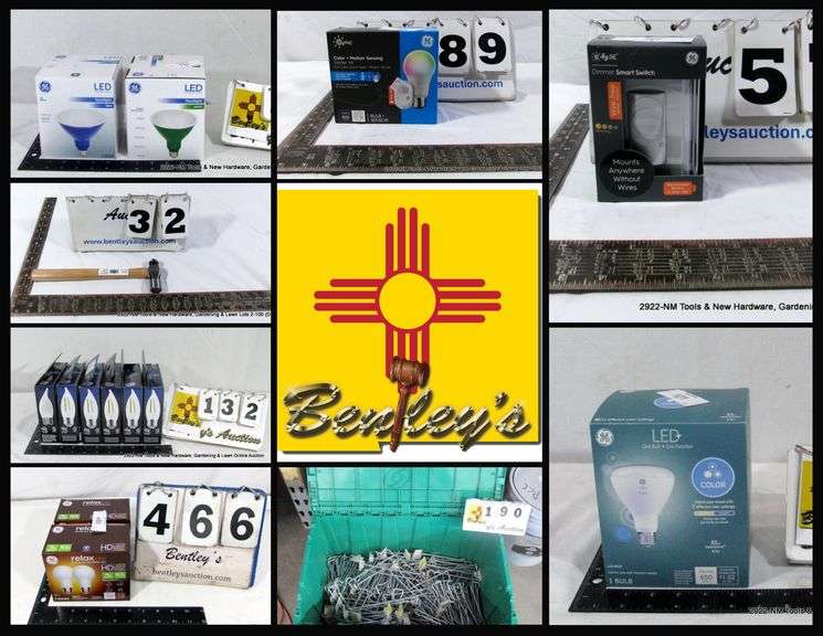 2922-NM New Tools, Hardware & Lighting Online Auction