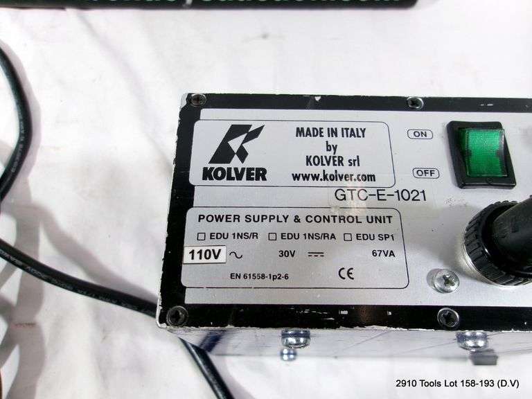 KOLVER ELECTRIC SCREWDRIVER SYSTEM W/ POWER SUPPLY