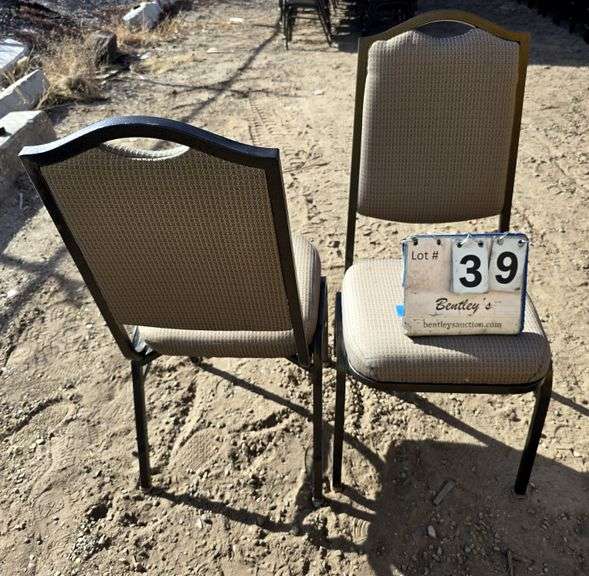 COMFORT FOAM STACKABLE CHAIRS - BROWN (24X MONEY)