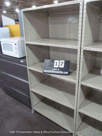 REPUBLIC 36" X 24" X 73" TAN PAINTED UPRIGHT STEEL COMMERCIAL SHELVING - 5 PANELS