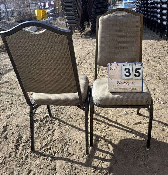 MTS COMFORT FOAM STACKABLE CHAIRS - BROWN (24X MONEY)