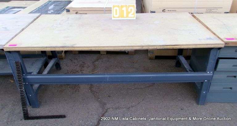 WOOD TOP WORKBENCH/TABLE, 30" X 36" X 72"