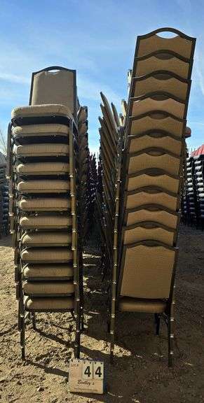 COMFORT FOAM STACKABLE CHAIRS - BROWN (24X MONEY)