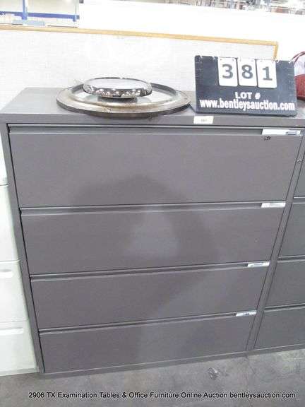 4 DRAWER METAL LATERAL FILE CABINET