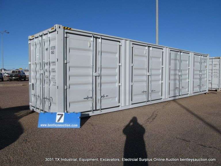 Rsb Containers SINGLE TRIP ONE WAY HIGH CUBE 40FT. STORAGE CONTAINER: 1-8FT. WIDE REAR ...