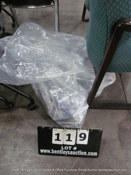 LOT: PLASTIC BAG W/ ASSORTED METAL FURNITURE PARTS