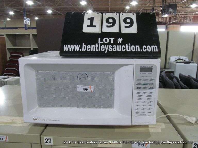 SANYO HOUSEHOLD MICROWAVE OVEN, MODEL: EM-F3400SW