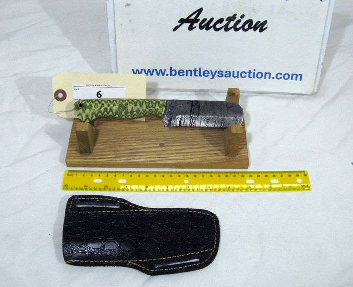 FIXED BLADE 8" TOTAL LENGTH W/ SHEATH - MULTICOLORED HANDLE