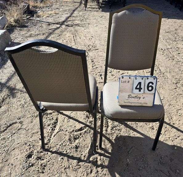 COMFORT FOAM STACKABLE CHAIRS - BROWN (24X MONEY)