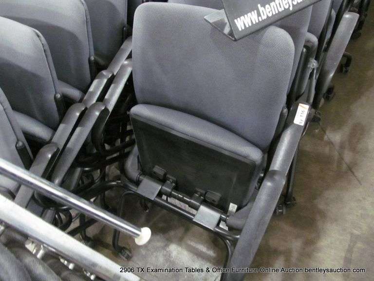 HON CUSHIONED ROLLING OFFICE CHAIRS W/ FOLD-UP SEAT - GRAY (10X MONEY)