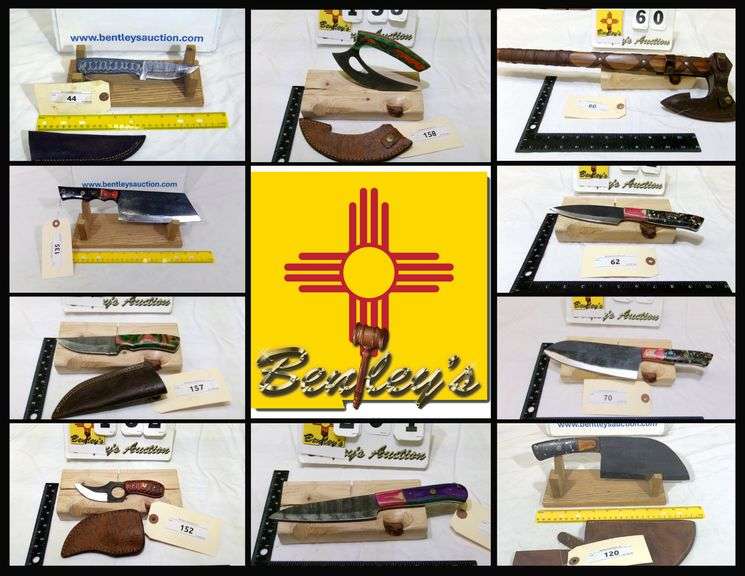 2907-NM Damascus Knives - Cutlery Online Auction