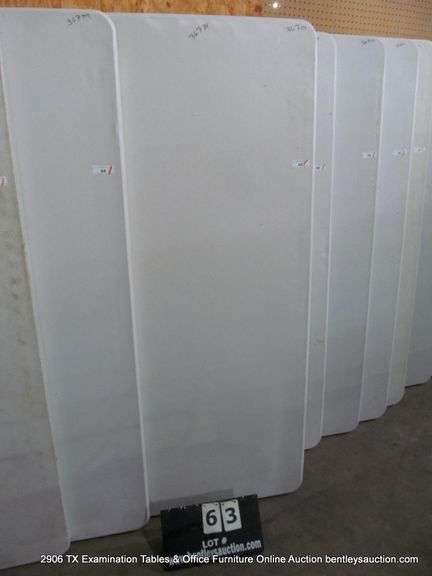 WHITE POLY FOLDING TABLE, 72" X 29-1/2"