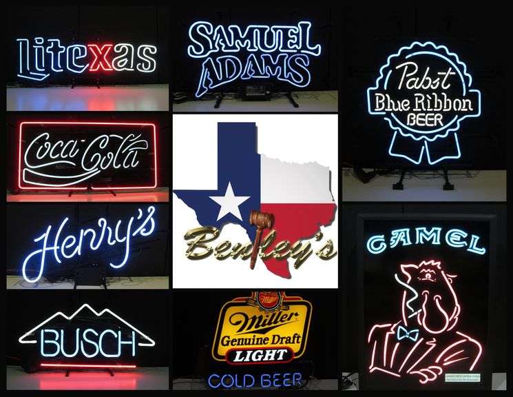 3036-TX New Old Stock Neon Signs Online Auction