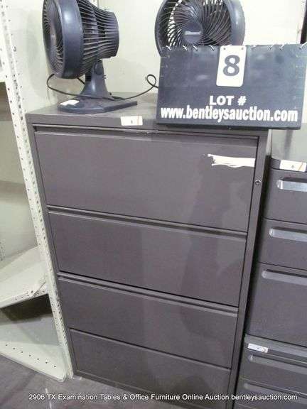 UNKNOWN BRAND GRAY 30" X 20" X 50" 4-DRAWER STEEL FILE - UNLOCKED, NO KEY