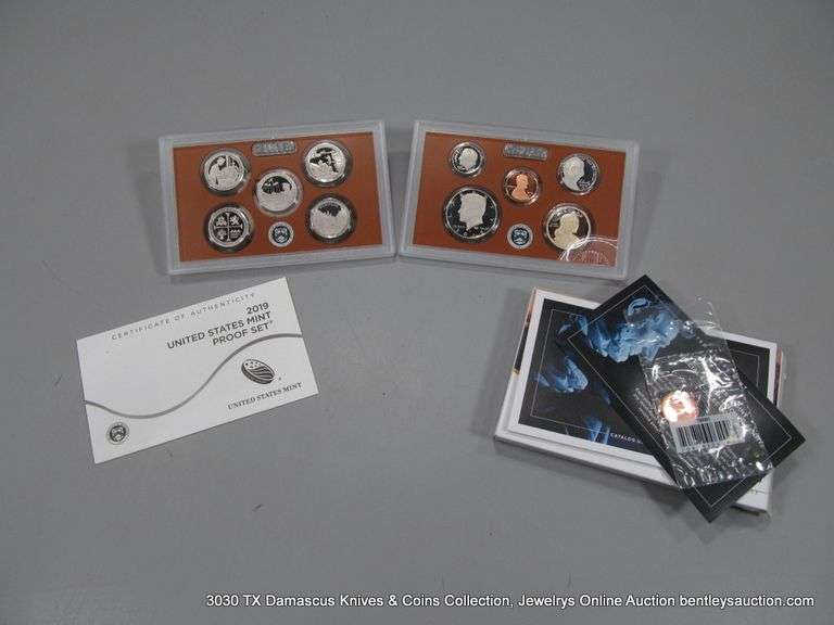 2019 UNITED STATES MINT PROOF SET - 10 COIN DISPLAY SET - Bentley ...