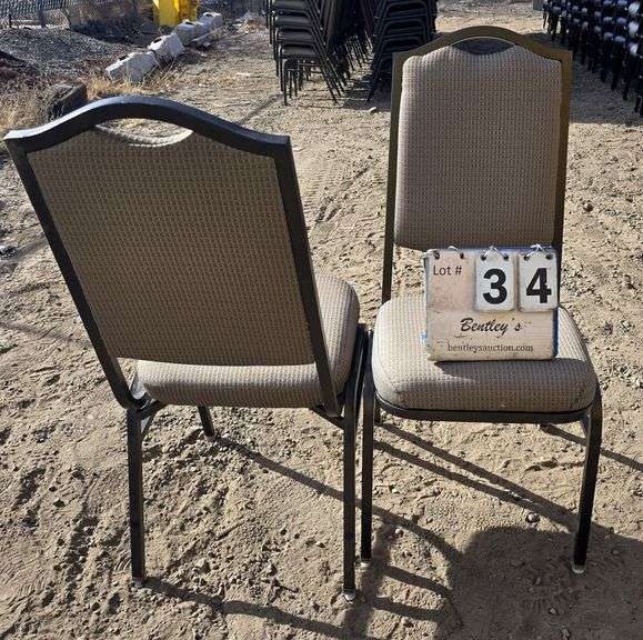 MTS COMFORT FOAM STACKABLE CHAIRS - BROWN (24X MONEY)