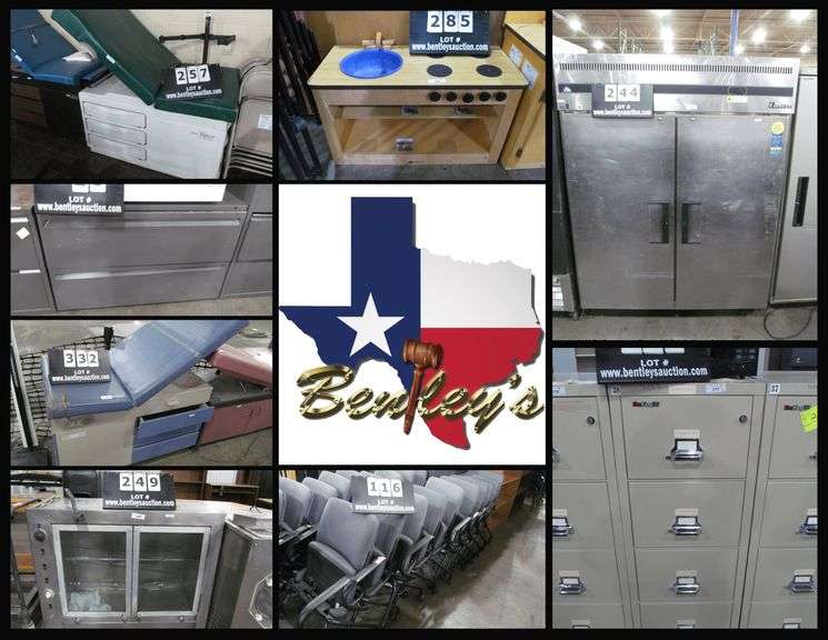 2906-TX Examination Tables, Restaurant Equipment & Office Furniture Online Auction