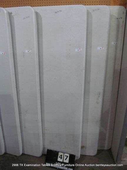 WHITE POLY FOLDING TABLE, 72" X 29-1/2"