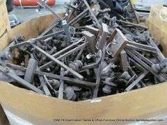 Lot 7: 7 GAYLORDS OF IRONWORKS WALL MOUNT LIGHT FIXTURES & CREAM SOUTHWEST DESIGN SHADES