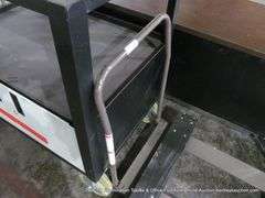 FOLDING TABLE CART, WOODEN, (BROKEN CASTERS)