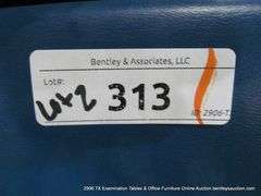 LOT 2: GREY & BLUE UPHOLSTERED SIDE CHAIRS