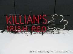 KILLIANS IRISH RED SHAMROCK, 14" X 35"