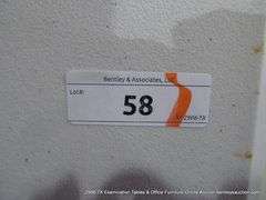 WHITE POLY FOLDING TABLE, 72" X 29-1/2"